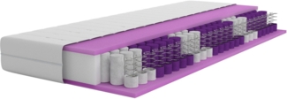 Taschenfederkernmatratze NEUHEIT: Torne 21, 7 Zonen Matratze in 90x200 cm, 140x200 cm & mehr, Älgdröm, 21 cm hoch, (1-tlg), Wendematratzen H2/H3/H4, ergonomisch, atmungsaktiv