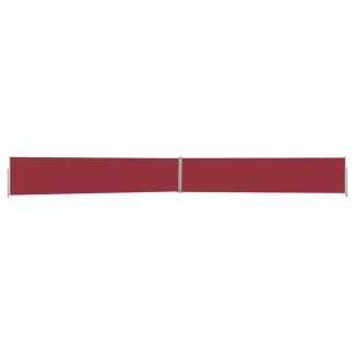 vidaXL Ausziehbare Seitenmarkise 170x1200 cm Rot 313398