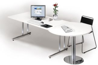 Kerkmann Besprechungsansatztisch Artline 100x72-82cm anthrazit