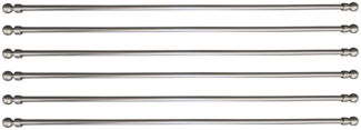 VHG Beschwerungsgewicht " Dira" Beschwerungsstab für Schiebegardinen, Paneele, Schiebegardinen, Vorhang, Zubehör, 61 cm, (Packung, 6-tlg), zum Einschieben