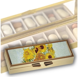 MediMuc Pillendose für 7 Tage von Fridolin - mit Spiegel - Modellauswahl, Tablettendose, Pillendose, Tabletten Organizer, Tabletten Dose
