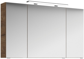 PELIPAL Badmöbel-Set Serie 4010 Spiegelschrank 5308 - Eiche Ribbeck quer NB 120 cm