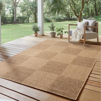 SIMPEX24 Outdoorteppich Boho Design, Läufer, Höhe: 5 mm, Outdoor Teppich Wetterfest Modern Wohnzimmer Küchen Terrasse Balkon