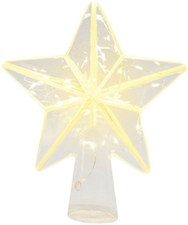 Sirius Home A/S Christbaumspitze Agnes Glas batteriebetrieben, mundgeblasen