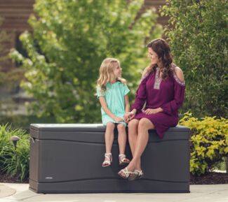 Lifetime Kunststoff Kissen Aufbewahrungsbox 495 Liter | Carbongrau | 61 x 152,5 x 67 cm