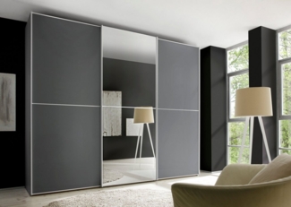 STAUD Schwebetürenschrank Sinfonie Plus, edles Design in hochwertiger Qualität, Made in Germany Mit Spiegeltüre und vier verschiedenen Ausstattungsvarianten