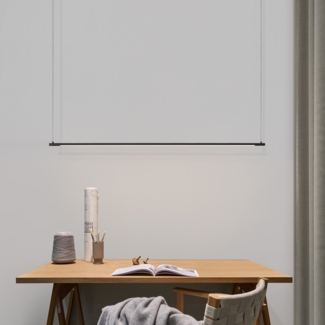 Nova Luce 9088101 ELETTRA LED Pendelleuchte 3000K Schwarz 120cm