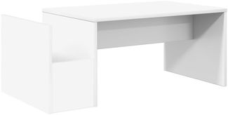 vidaXL Couchtisch, Holzwerkstoff Weiß, 90 x 45 x 35 cm