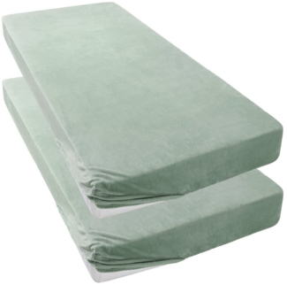 my home Bettlaken Desner3, Microfaser, Gummizug: rundum, (2 Stück), Mikrofaser, für Matratzen bis 20cm Höhe, Cashmere-Touch, Bettlaken