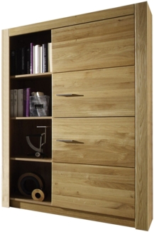 Stauraumelement Janel 96x141x37 Stauraumschrank Wild Eiche/Asteiche massiv geölt 10063