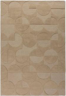 FLAIR RUGS Wollteppich Gigi, rechteckig, Höhe: 8 mm, aus 100% Wolle, geometrisches Design, fußbodenheizungsgeeignet