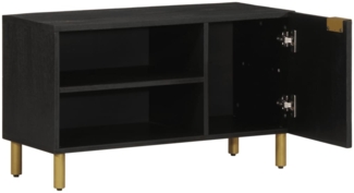 vidaXL TV-Schrank Schwarz 80x33x46 cm Holzwerkstoff 4017663