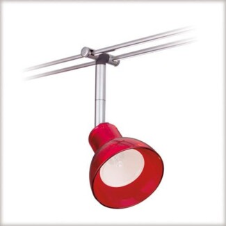 Paulmann Halogen Schienenspot Chili Rot 4er Set 35W Chrom Glas GU4 warmweiß 18450