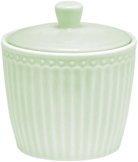 Greengate Zuckerdose Alice Zuckerdose pale green 10 cm, Stoneware