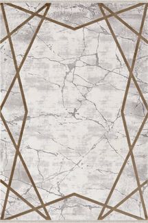 Moderner Geometrischer Acryl Wohnzimmerteppich 100 x 300 x 1 cm Acryl Mehrfarbig 88684678 [en. casa]