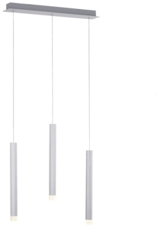 JUST LIGHT 15203-95 BRUNO LED Pendelleuchte 3-flammig aluminium 3000K
