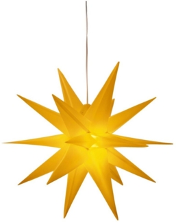 my home LED Stern Weihnachtsstern, 3D-Optik, LED fest integriert, Warmweiß, Ø 57 cm, mit 6-Stunden-Timer, Weihnachtsdeko aussen