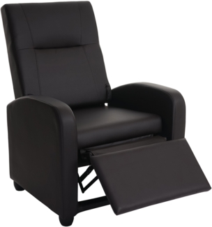 Fernsehsessel Denver Basic, Relaxsessel Relaxliege Sessel, Kunstleder ~ coffee