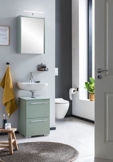 Schildmeyer Carlos Waschbeckenunterschrank, Holzwerkstoff, Pistazie, 40,2 x 59,1 x 35 cm