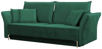 Schlafsofa Mokoli (Farbe: Tiffany 10, Füße: Gold)