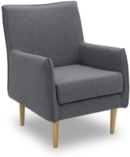 Gartenlounge Sessel Branislava 64x86x76 mit Outdoorbezug in anthrazit