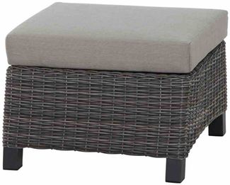 Siena Garden Loungehocker Corido SE Alu, Geflecht, inkl. Kissen