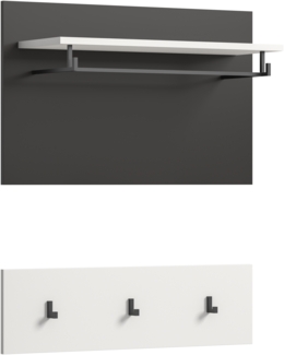 Paneel (B/H/T: 80x73x27 cm) in weiß Nachbildung