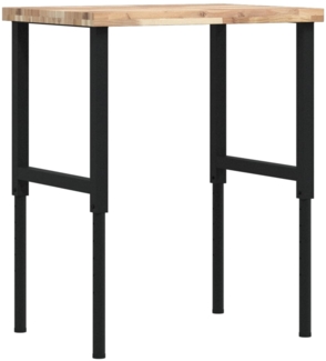 vidaXL Werkbank 80x60x(73-99,5) cm Massivholz Akazie Rechteckig 3309690
