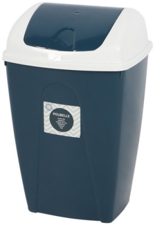 Urban Living Kosmetikeimer 10 Liter Abfalleimer Müll-Eimer Badeimer, mit Schwenkdeckel Schwingdeckel