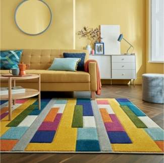 FLAIR RUGS Teppich Spectrum, rechteckig, Höhe: 8 mm, Handgeschnitzt Teppich
