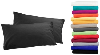 MOON Heimtextilien Kissenbezug / Seitenschläferkissenbezug 2er Pack MOON-Luxury Linon 100% Baumwolle, Linon
