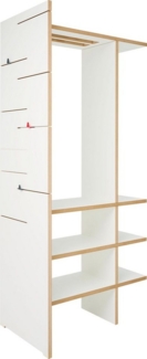 Tojo Garderobe angeber 500 + 800, kann frei oder an der Wand stehen, Breite/Höhe: 50/180 cm