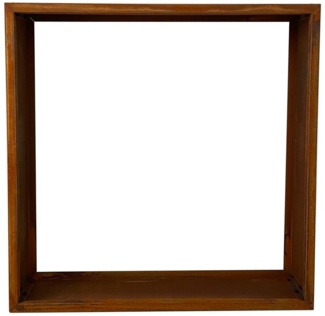Kaminholzregal Brennholzregal Edelrost 100x100x25 cm Holzregal Rost Cortenstahl