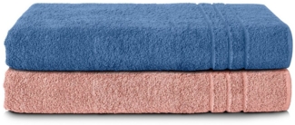 Komfortec Saunatuch Frotte aus 100% Baumwolle, Frottee (Packung, 2-St), 80x200 Saunatücher set XXL, Weich, Schnelltrocknend