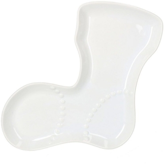 MamboCat Servierplatte Keksteller Strumpf Weihnachten, Porzellan