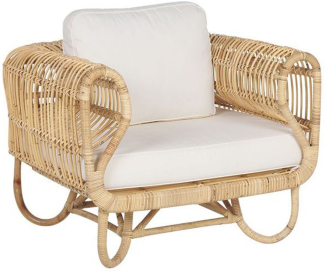 Garten Sessel DOLCEDO Rattan Natürlich