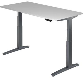 'XBHM16' Sitz-Steh-Schreibtisch elektrisch 160x80 cm Grau/Graphit