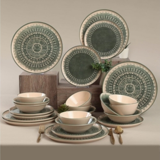 Hermia Concept Teller-Set 100% CERAMIC STONEWARE M1758 (24-tlg)