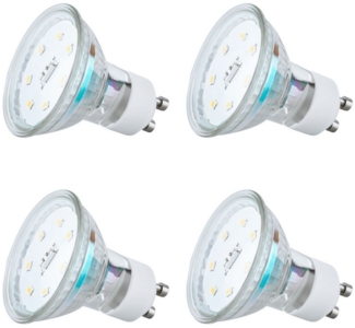 SEBSON LED-Leuchtmittel LED Lampe GU10 warmweiß 3,5W 300lm Strahler 230V Leuchtmittel, GU10, 4 St, Warmweiß, Einbaustrahler 230V