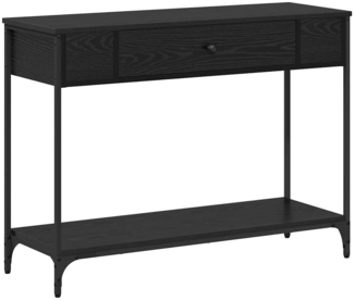 vidaXL Konsolentisch Sonstiges Schwarz Eichen-Optik 100 x 34.5 x 75 cm 883512