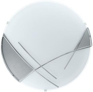 Eglo 89758 Wandleuchte/Deckenleuchte RAYA weiß, chrom, E27 max. 1X40W