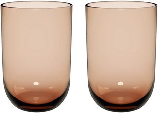 like. by Villeroy & Boch Like Glass Longdrinkbecher 385 ml 2er Set Clay