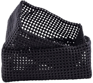 houseproud Aufbewahrungskorb Flex Box rechteckig, geflochtene Kunststoffschläuche