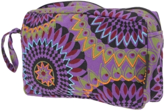 Guru-Shop Aufbewahrungstasche Boho Kosmetiktasche, Kramtäschchen aus Nepal -..