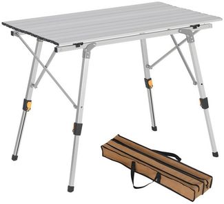 Woltu Campingtisch (1-St), aus Alu,höhenverstellbar, 90x52.2X(45-72) cm