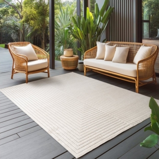 Carpettex Outdoorteppich Skandinavischer 3D Design, Läufer, Höhe: 5 mm, Outdoor Teppich Wetterfest Modern Design Wohnzimmer Küchen Terrasse