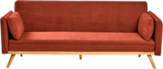 Schlafsofa ASAA Stoff Rot