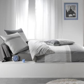Traumschlaf Bettwäsche Spencer grau|155x200 cm + 80x80 cmTraumschlaf Bettwäsche Spencer grau