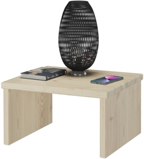 Metallfreier Nachttisch niedrig aus Fichte massiv 90.20-K6