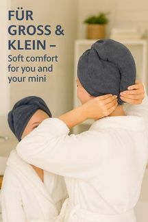 Betz Turban-Handtuch mit Knopf BERLIN Kopfhandtuch Haarturban, (1-St), mit Knopfverschluss